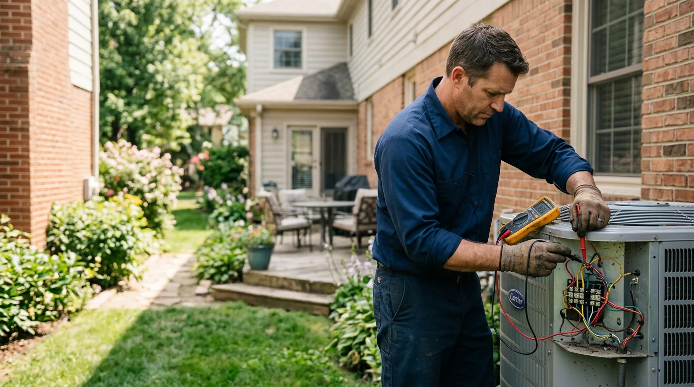 HVAC technician working near Hannibal, NY